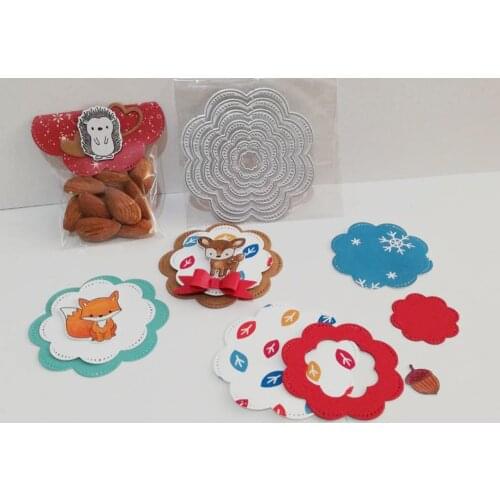 7pçs Nova Forma de Flor De Corte De Metal Morre Stencils para Scrapbooking álbum de fotos Decorativo Embossing Cartões de Papel