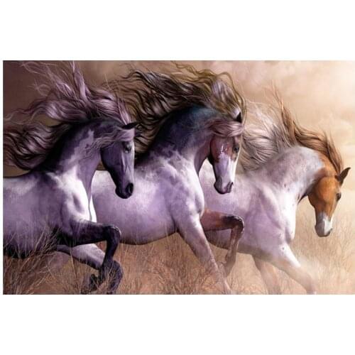 Animals diamond embroidery painting running horse mosaic tapestry painting by numbers diamond dotz wall art decor special gift