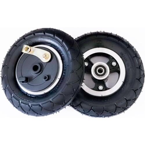 Electric Scooter Aluminium Hub 200x50 Inflation Wheel with Drum Brake 200x50 Tyre for Electric Scooter Parts