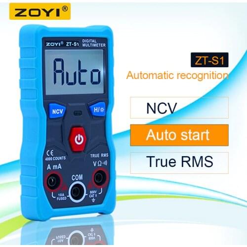 ZOYI ZT-S1 Automatic Digital Multimeter True-RMS intelligent NCV 4000 Counts AC/DC Voltage Current Ohm Test Tool
