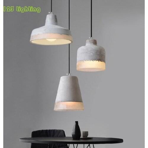 Industrial style Cement Pendant Lights Retro Dining room Pendant Lamp Bar Parlor Bedrom Hanging Lamp Loft Deco E27 110/220