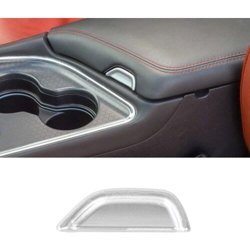 For Dodge Challenger Charger 2015 up Car Armrest Storage Box Switch Button Decoration Cover Sticker Interior Car Accessories