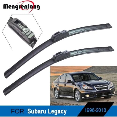 For Subaru Legacy Car Accessories Front Windscreen Wiper Blades Soft Rubber Frameless Wiper J Hook Arms 1996-2018