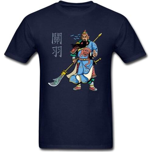Unique Design Beijing Opera Chinese Hero Warrior Guan Yu Print T-Shirt. Summer Cotton O-Neck Short Sleeve Mens T Shirt New S-3XL