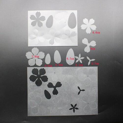 2Pc Flower Hairpin Heat Shrink Film DIY Magic Plastic Paper Sheet Jewelry Making Flower Hairpin Heat Shrink
