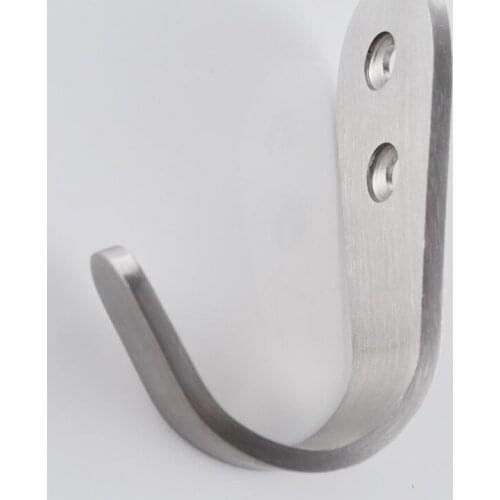 1/2/5/10 Stainless Steel Organizer Hook Bathroom Hook Rustproof Kitchen Utensil Utility Hanger Metal Wall Mount E7