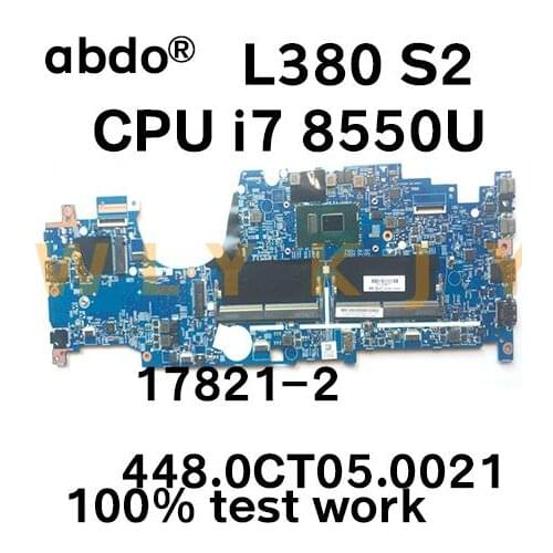 For lenovo Thinkpad YOGA L380 S2 notebook motherboard 17821-2 448.0CT05.0021 CPU i7 8550U 100% test work
