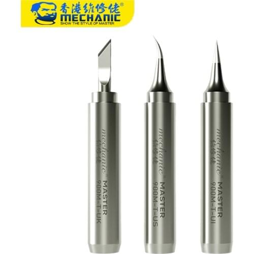MECHANIC Soldering Iron Tips 900M Solder Tip Tool Replacement for 936 Rework Station Soldering Bit Set Welding Tips repair tool