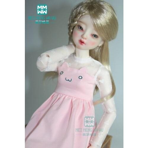 Clothes for doll fits 43cm 1/4 BJD accessories fashion cat ear princess dress