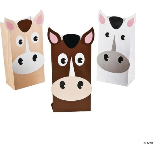 Animal theme Party Gift Bag Birthday Party Favor Box Candy Bags For Kids animal Themed Party Supplies Decorations Goodies Box