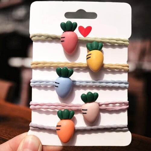 Fashion Carrot Headband for Women Girls Headwear Elastic Rubber bands ropes headdress Hair bands Acsesorios para el cabello
