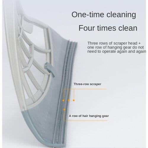 Pet Hair Broom Rubber Broom Hand Push Sweeper Magic Broom Floor Wiper Squeegee for Floor Cleaning Floor Squeegee Sweeping Brush