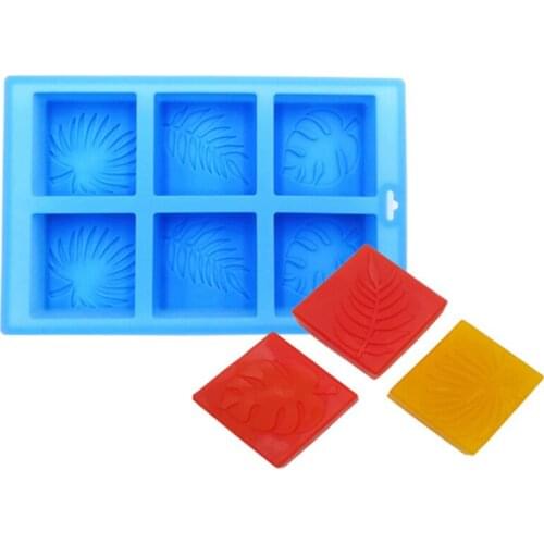 Silicone Baking Mold 6 Holes Leaf Cake Chocolate Mold Soap Mold Baking Mold Mousse Pastry Decorating Tools K718