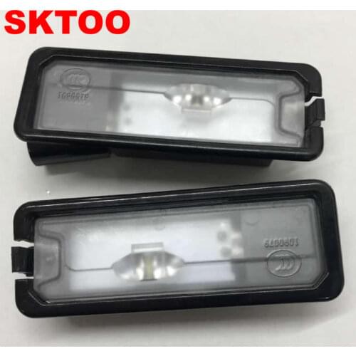 SKTOO 2Pcs LED License Plate Light For Volkswagen Golf 6 MK6 GOLF 7 MK7 Passat B7 CC Scirocco 35D 943 021 A