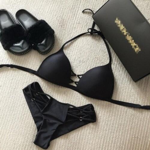 XPUHGM Black Swimwear