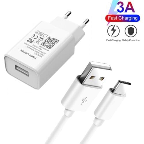 18W USB C Charger QC 3.0 Phone Charger For Xiaomi Mi 11 10 9 T Note 10 Lite Redmi Note 9T 8T 10 9 8 Pro Max Type-c USB C Cables