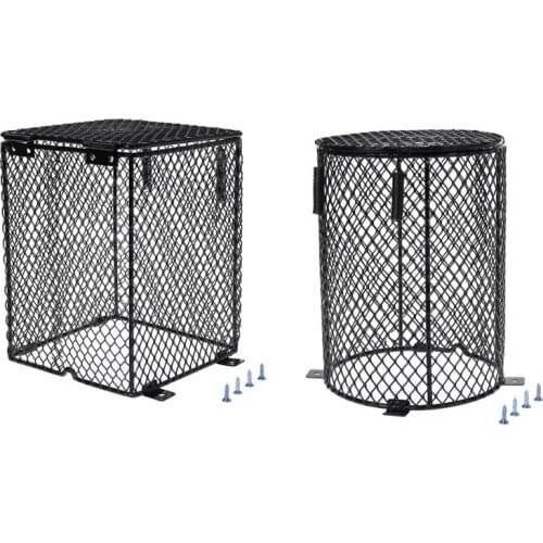 Reptile Heater Guard Heating Bulb Lamp Enclosure Cage Protector Metal Mesh Lamp Cover