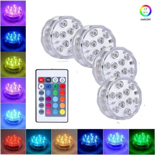10 Leds Swimming Pool Light for Outdoor Lighting IP68 Waterproof Underwater Hot Tub Spa Jacuzzi Inflable Aquarium Accessories