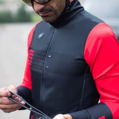 2020 deep winter windproof and waterproof thermal fleece cycling jacket bike jacket road mtb 3 layer fabric for -5-10