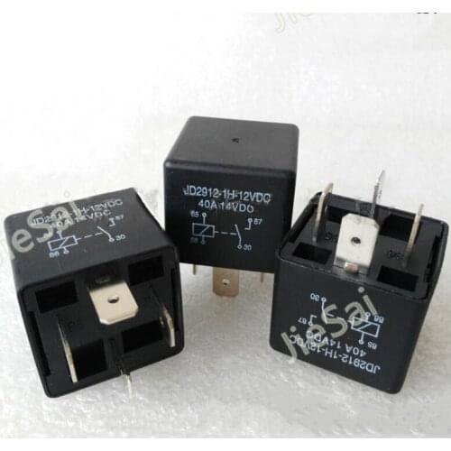 4 pin normally open auto relay JD2912-1H-12VDC 40A 12v automotive relay for car