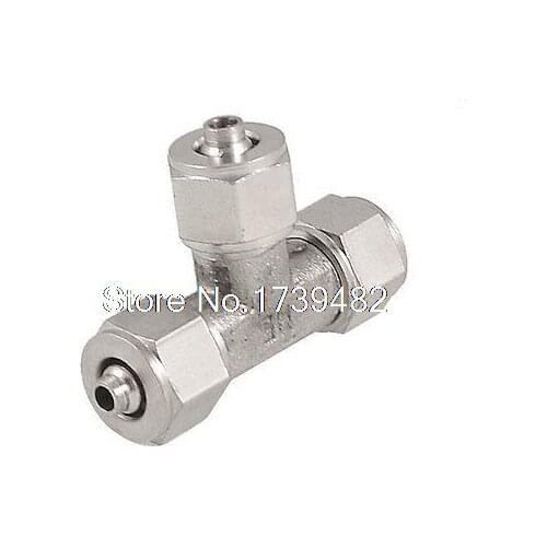 4mmx6mm Quick Coupler Coupling Tee Union for Air Pneumatic