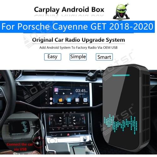 Car Radio Carplay Android Ai Box For Porsche Cayenne GET 2018 - 2020 Multimedia Player Radio Apple Wireless Upgrade Mirror Link