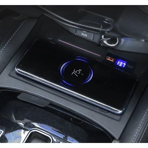 Car Accessories for Nissan Rogue X-Trail T32 2014-2019 Qi Wireless Fast Charger Panel Phone Holder 15W