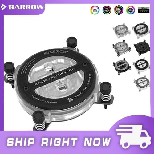 Barrow CPU Water Cooling Block For Intel X99 AMD , Acrylic/POM Liquid Cooling System Micro Waterway LTSE-04N LTSEA-04N LTSEX-04N