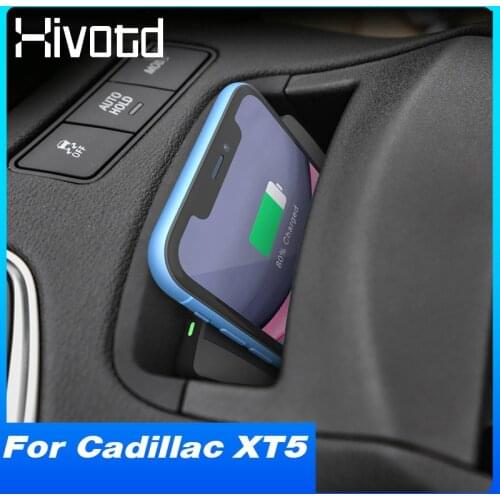 Wireless Charger Phone Fast Charging Board Plate QI Panel Interior Accessories Car Refit Parts For Cadillac XT5 XT6 2020 2021