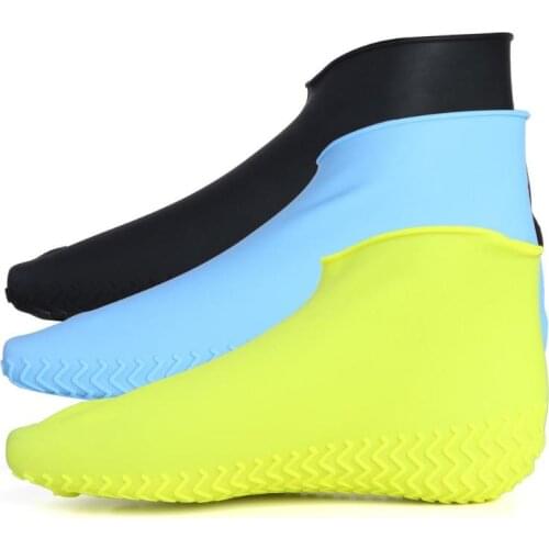 Reusable Shoe Covers Rain Shoes Waterproof Silicone Shoe Anti-Slip Overshoes Latex Shoe Covers Protect Shoes Accessories