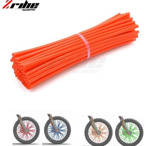 72pcs Motocross SPOKE SKINS Wheel RIM SPOKE SHROUDS COVERS For KAWASAKI yamaha Suzuki Ducati gsx r Dirt Bike t max 530