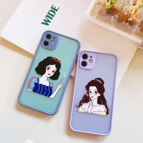 Smartphone Case For Redmi 9T Y3 8 9I K40 Note 10 Pro K20 K30 9A 7 8A Max Shockproof Camera Lens Protection Cartoon Princess