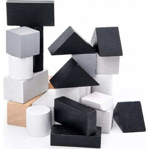 Kdis Blocks Toy Wooden Building Blocks Domino Tangram Puzzles Fishing Game Education Intelligent Kids Toy Stacking/ Fishing Game