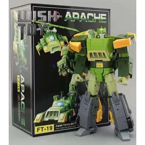 FansToys Transformation G1 FT19 FT-19 Apache Springer Three Change Warriors Helicopters Armored Vehicles Action Figure Robot Toy
