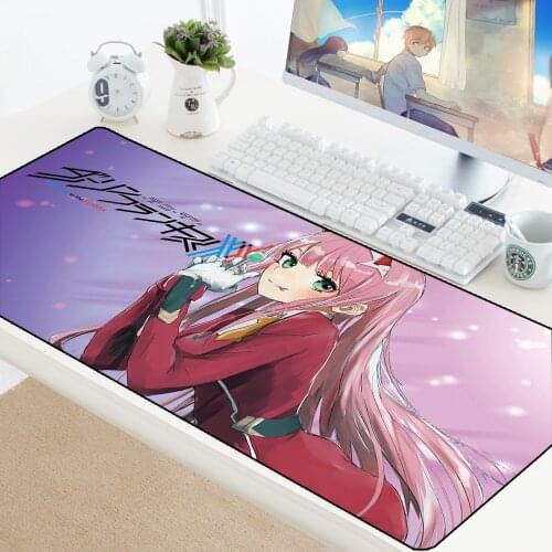 Darling in the FranXX Gaming Mousepad Large Office Mouse Pad Gamer PC Computer Mat Adorable XL Padmouse Laptop Pad to Mouse pad