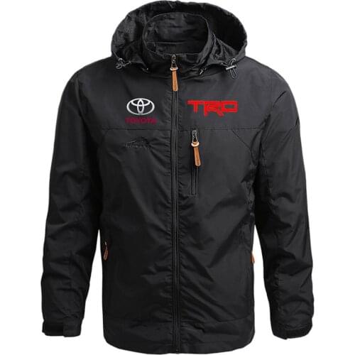 2021 Men Toyota Trd Car Logo College Hooded Style Custom Print Classic Warm Zipper Cardigan Hoodie Coats Male Sweatshirts Jacket