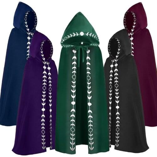 Death Hooded Cloak Medieval Renaissance 5-color Cloak Halloween Cosplay Costume Film And Television Costume
