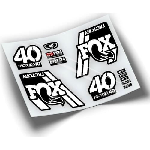 Pegatinas hairpin clip FOX 40 2018 WP78 STICKERS