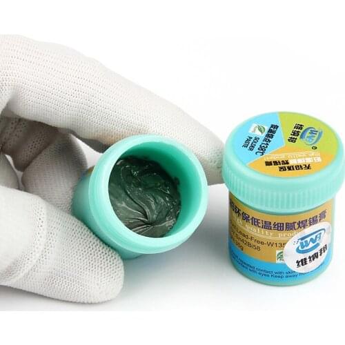 Solder Flux Paste Lead-free Low Temperature Melting Point 138 Degree 35g Sn42/Bi58 Soldering Tin Paste Rework Welding Tool
