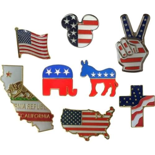 United states USA California Geography gifts Lapel Pin Badge Enamel badge brooch Jeans shirt bags Cool Gift (100pcs/lot)