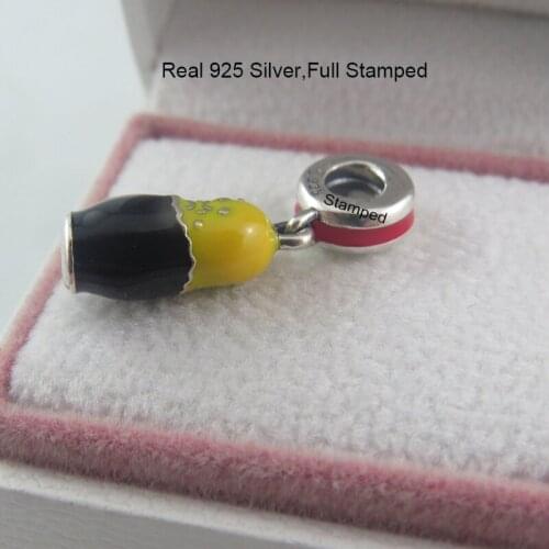 Authentic 925 Silver Pendants Doll Dangles Fits Original Bracelets Necklaces Women Beads Jewelry DIY Charms Gifts