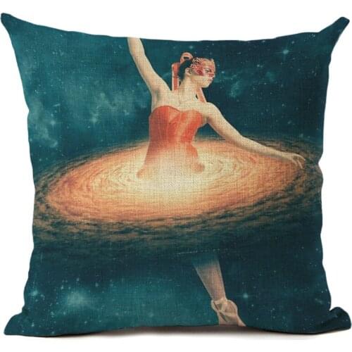 Nordic Style romantic aesthetic woman Cushion Cover Decorative Sofa Throw Pillow Car Chair Home Decor Pillow Case almofadas