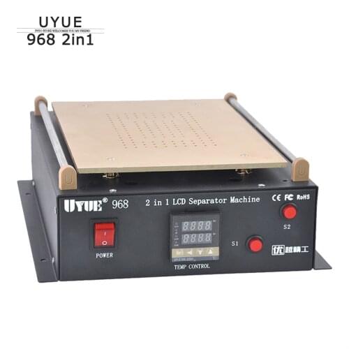 Separator UYUE 968 14 Inch LCD Separator Screen Repair Machine Build-in Dual Vacuum Pump For Phone iPad Samsung Tablet PC