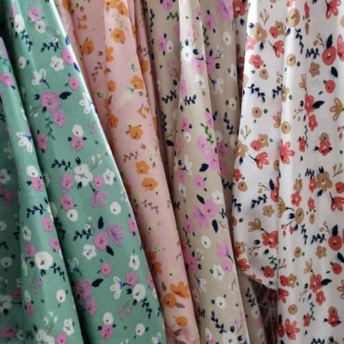 Super Sale Satin Fabric Glossy Satin Flower Polyester Tilda DIY Satin Ribbon Scarf Lining Charmeuse Fabrics