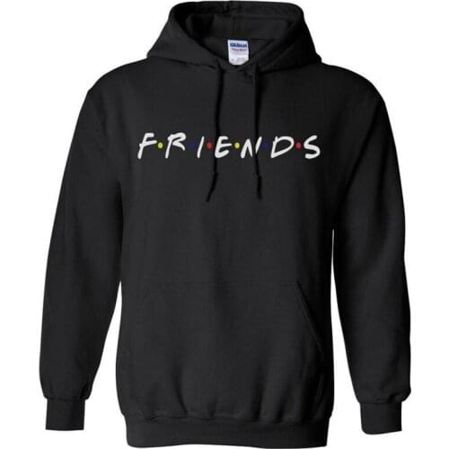 SUNOWE Friends TV Show Hoodie Cool Letter Prints Hoodie Sale Friends Fan Gift Fall Hooded Sweatshirt Hip Hop Fleece Streetwear