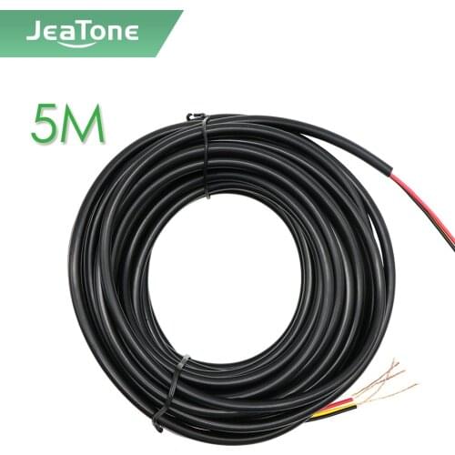 JeaTone Tuya smart Video intercom Extend Cable 4x0.12mm 5 meters Tinned copper Wire Free shipping