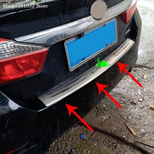 Stainless Steel Rear Bumper Protector For Toyota Camry 2006 2007 2009 2010 2014 2016 Sill Trunk Guard Cover Trim Car Accessories