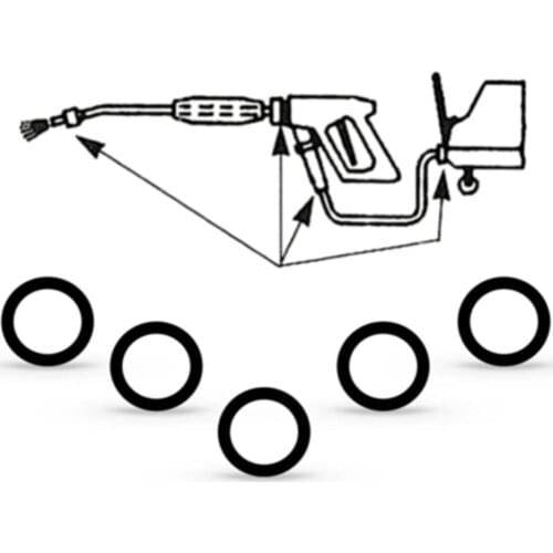 10pcs O-Ring 10x 8x 0.3cm Karcher Lance Hose Nozzle Spare O-Ring Seal 28809900 K2 K3 K4 K5 K6 K7 Rubber O-Ring Pressure Washers