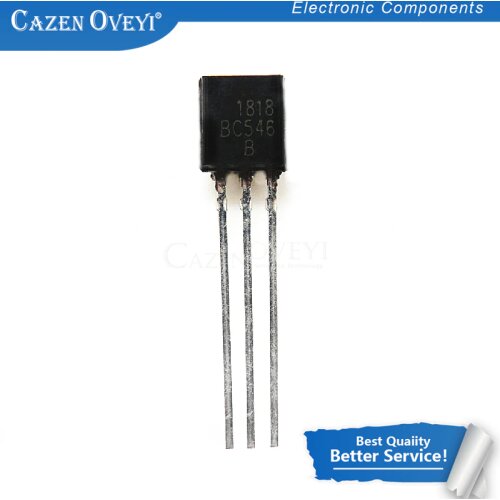 100pcs/lot BC546 TO-92 BC546B TO92 546B triode transistor In Stock