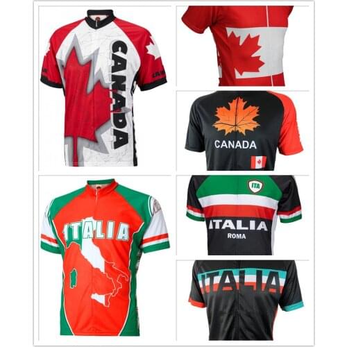 2018 Mens Cycling Jersey Canada Mtb Bicycle Clothing Italy Bike Wear Clothes Short Maillot Ciclismo Road Bike Cycling Clothing